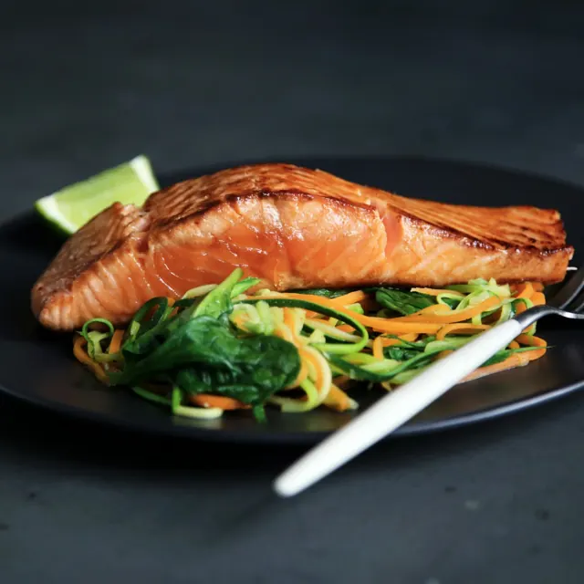 Salmón a la plancha