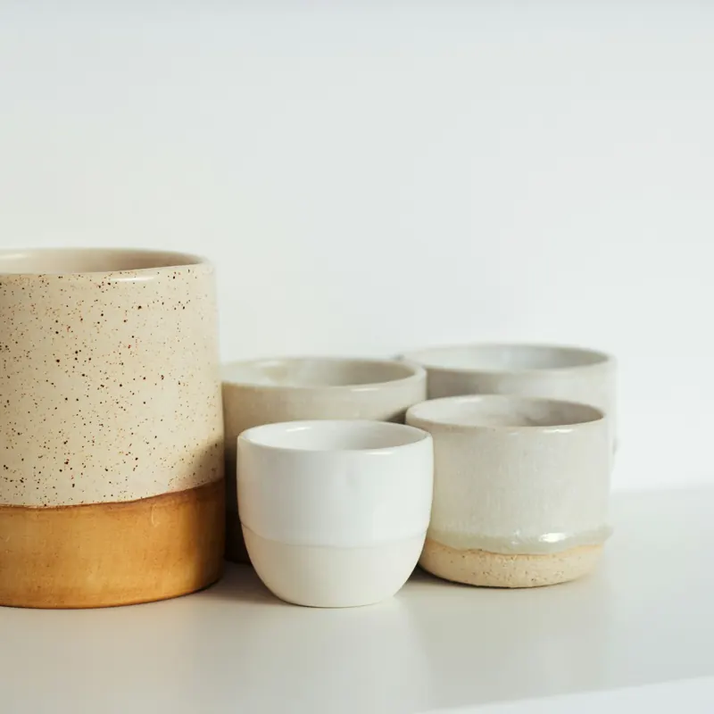 Tazas de barro (set de 2)